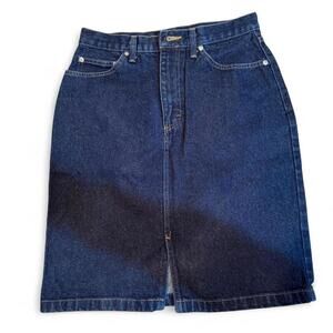 Vintage dark wash High Sierra denim skirt